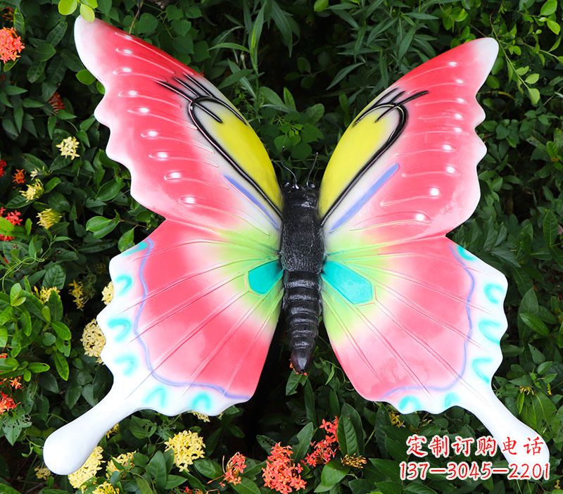 湖南豪华蝴蝶彩绘树脂雕塑