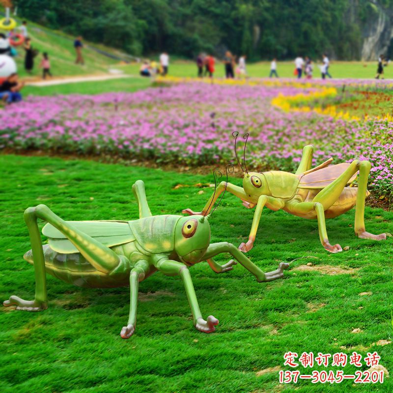 湖南精美蝗虫雕塑摆件