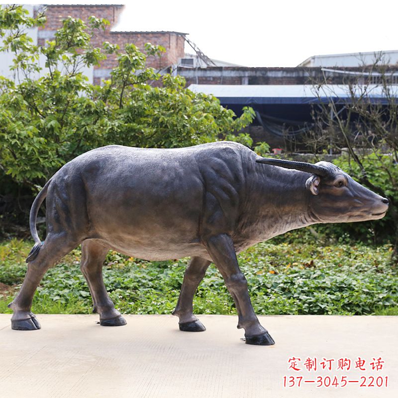 湖南高品质仿真水牛雕塑