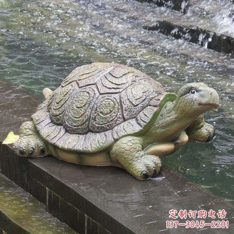 湖南仿真乌龟-园林水景动物雕塑摆件