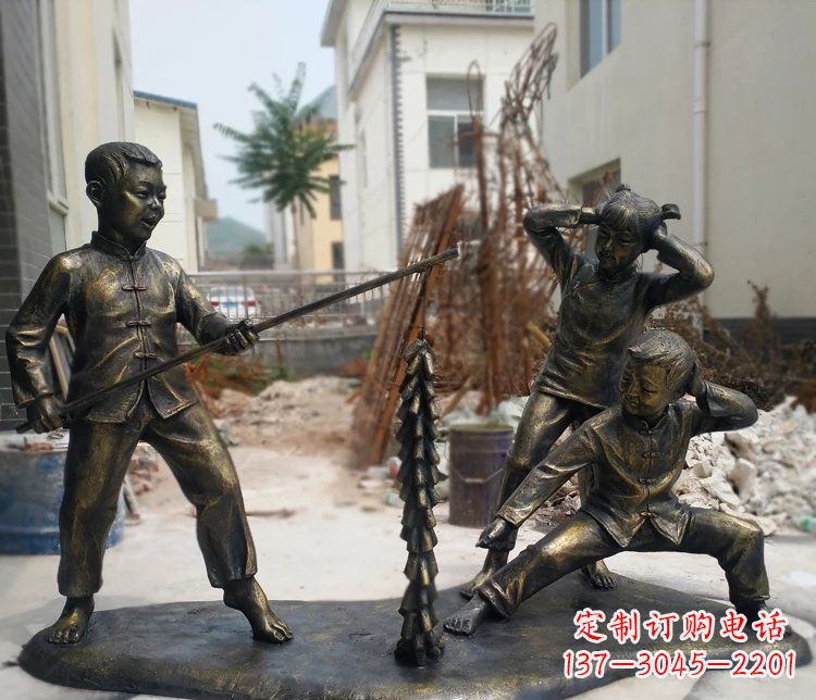 湖南精美儿童铜雕,为孩子们带来欢乐
