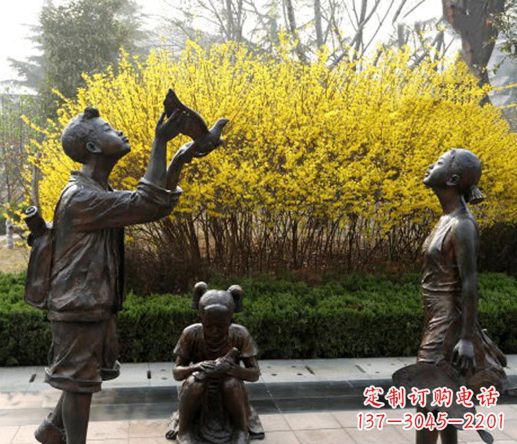 湖南精致可爱的儿童铜雕