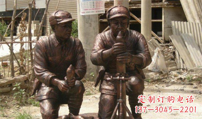 湖南英勇勇士铜雕