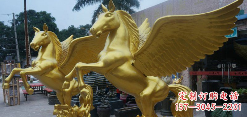 湖南飞马玻璃钢仿铜动物雕塑