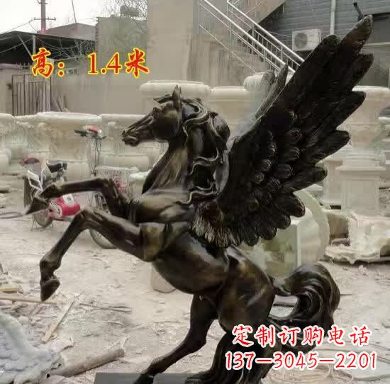 湖南飞马动物铜雕