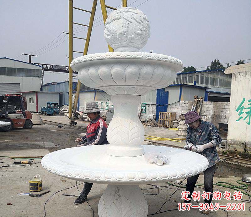 湖南风水球喷泉石雕1