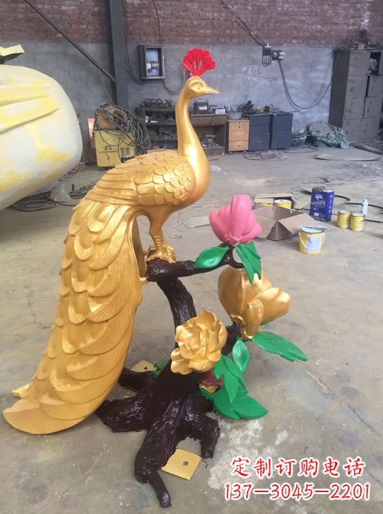 湖南凤凰雕塑城市景观园林神兽百鸟之王铜雕