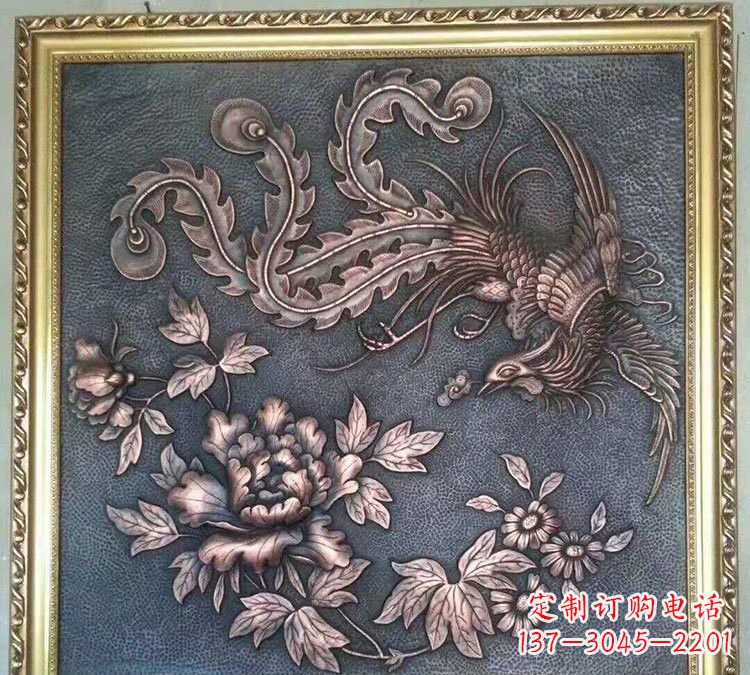 湖南凤凰雕塑,精美铜浮雕