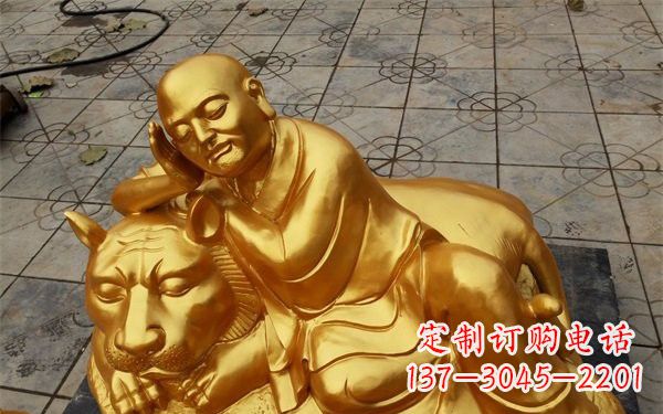 湖南伏虎罗汉铜雕,古典美学与艺术的完美结合