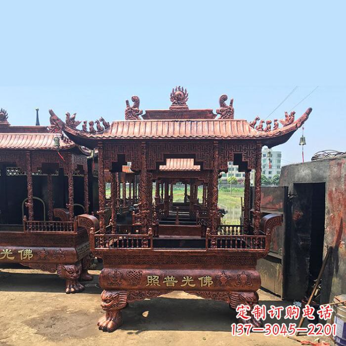 湖南精美铜香炉雕塑