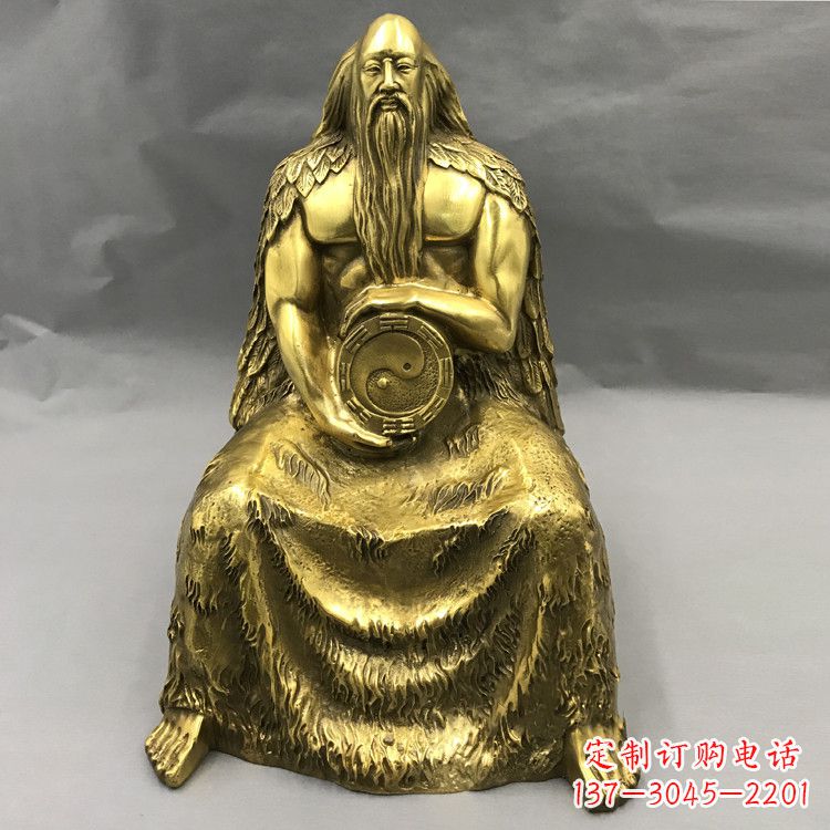 湖南伏羲·神话传说铜雕塑