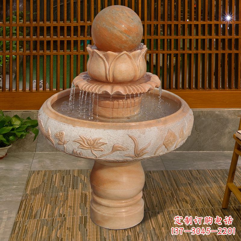 湖南领雕塑涪陵悬浮风水球雕塑