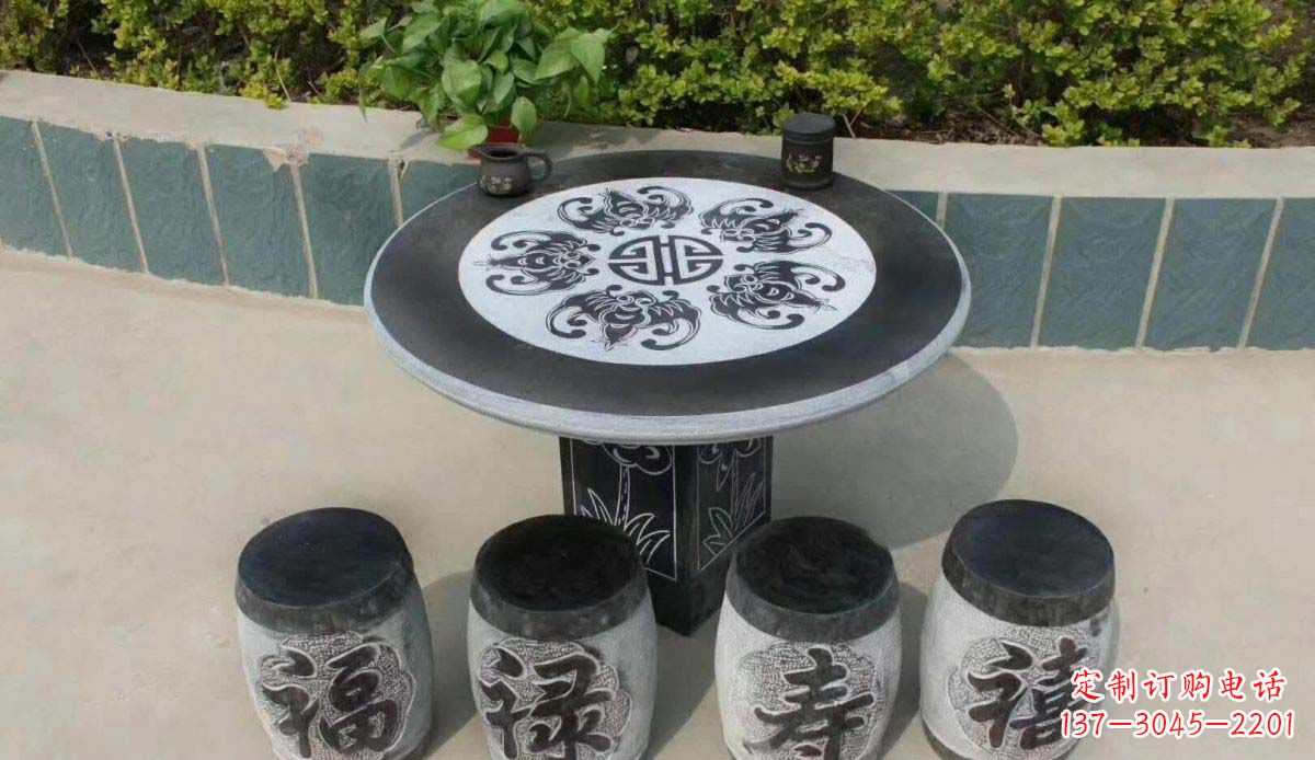 湖南传统工艺福禄寿喜雕塑