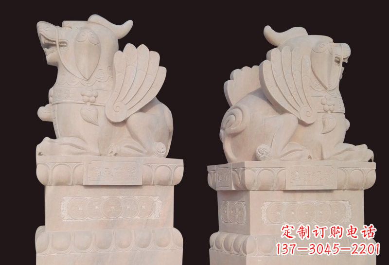 湖南福星象征吉祥幸福高照貔貅石雕