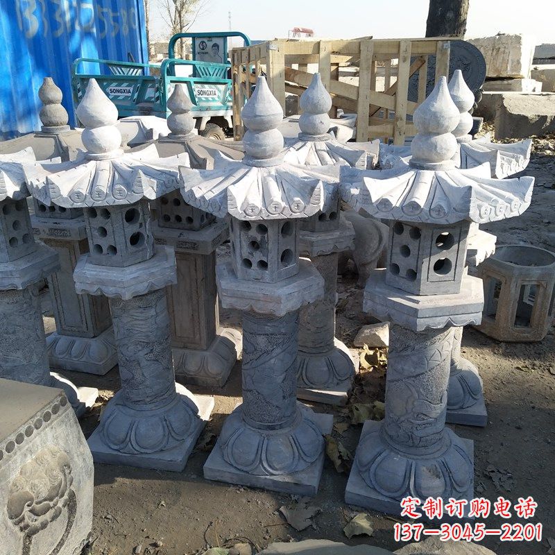 湖南高墩青石中式灯笼