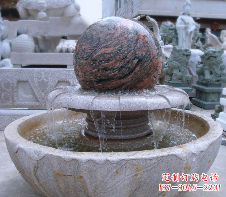 湖南个性的喷泉石雕