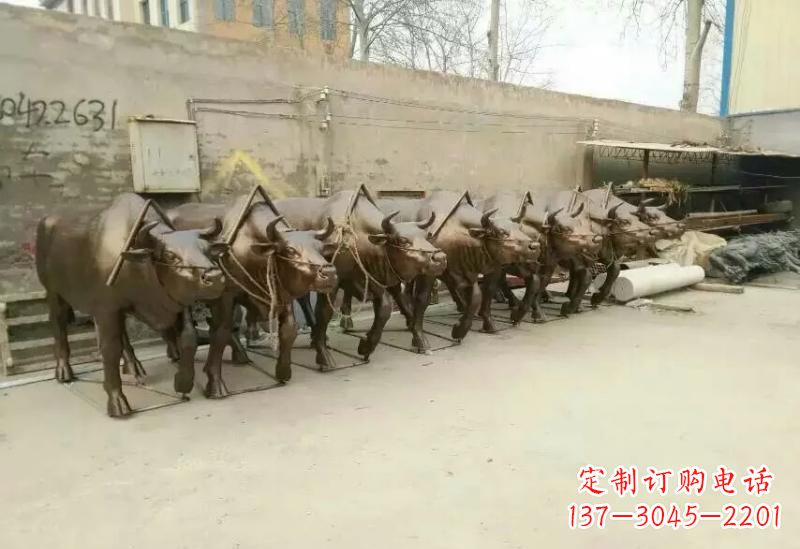 湖南艺术之作，牛雕塑