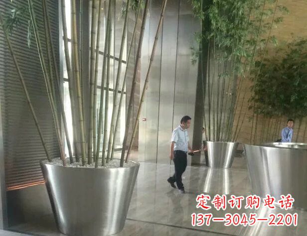 湖南品质不锈钢花盆景观雕塑