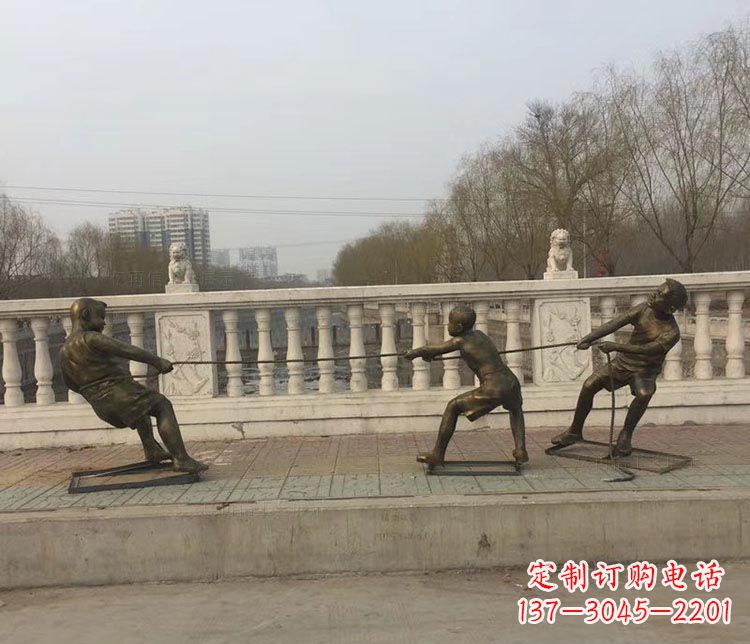 湖南中领雕塑 | 铜雕像,营造欢乐的童年回忆