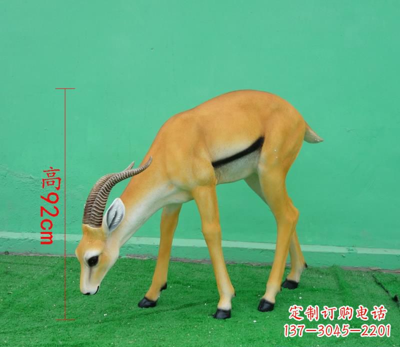 湖南玻璃钢仿真羚羊雕塑