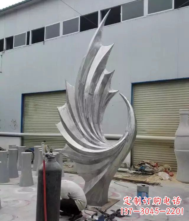 湖南 不锈钢凤凰抽象雕塑