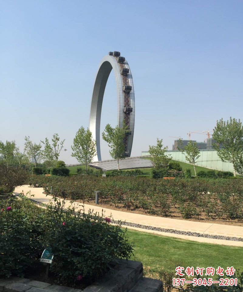 湖南精美摩天轮不锈钢抽象雕塑