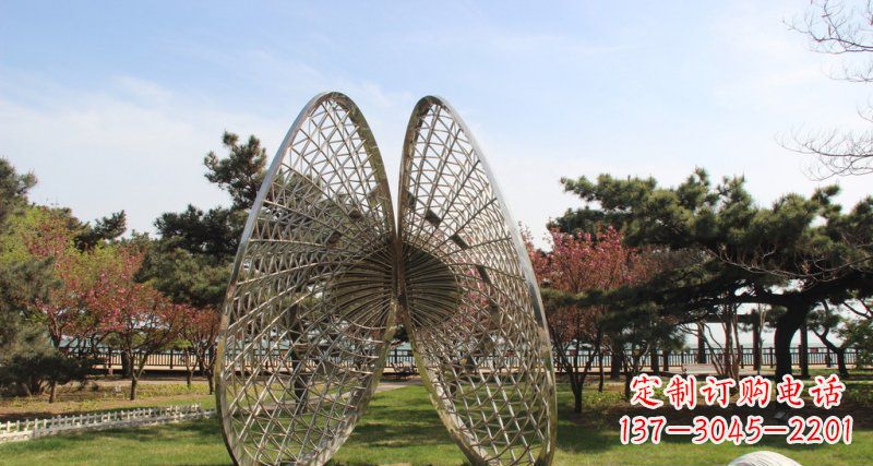 湖南做工细腻的不锈钢抽象雕刻扇贝雕塑