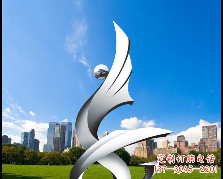 湖南优雅贵族不锈钢凤凰雕塑