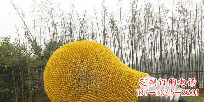 湖南大型不锈钢灯泡雕塑