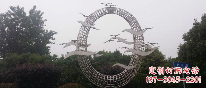 湖南抒情海鸥雕塑