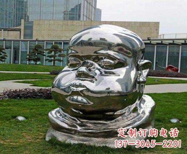 湖南儿童不锈钢头像雕塑