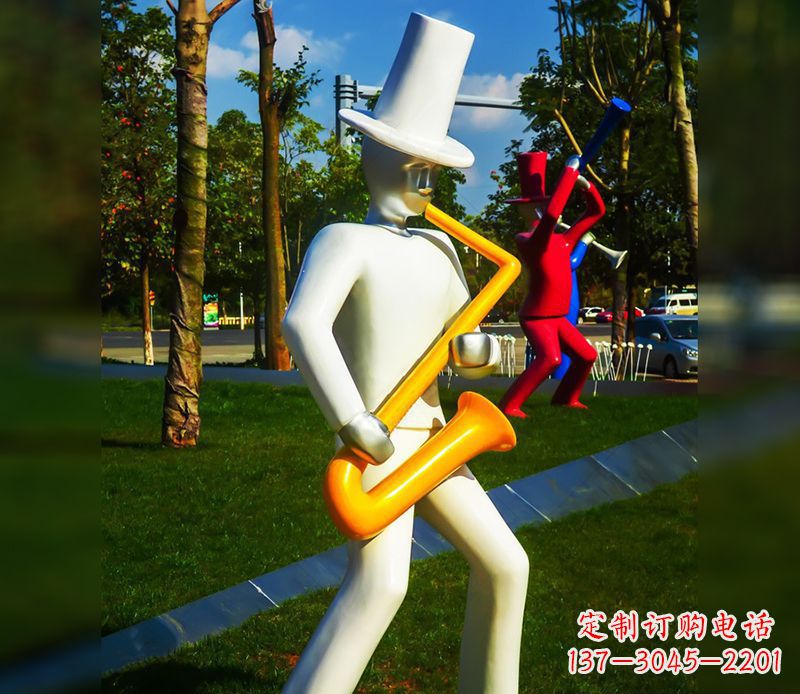 湖南精美的萨克斯不锈钢雕塑
