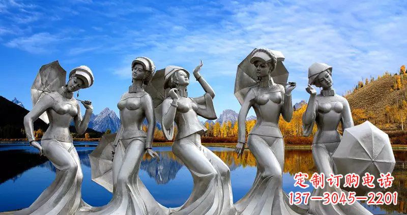 湖南现代少女雕塑