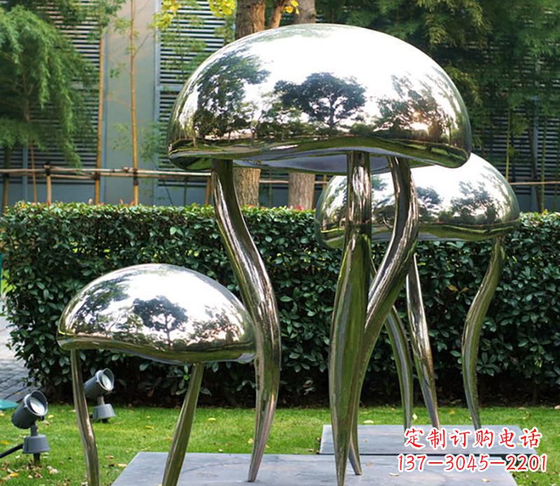 湖南艺术水母不锈钢雕塑