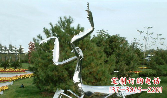 湖南优雅大气的不锈钢螳螂雕塑