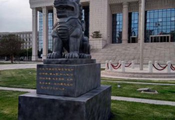 湖南法院神兽獬豸雕塑--正大光明庇护激励雕塑