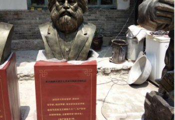 湖南欣赏历史，珍藏马克思头像雕塑