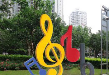 湖南不锈钢音符雕塑-引领您的心情旋律