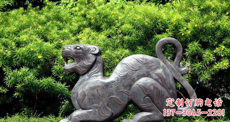 湖南华丽雕塑，大型老虎铜雕
