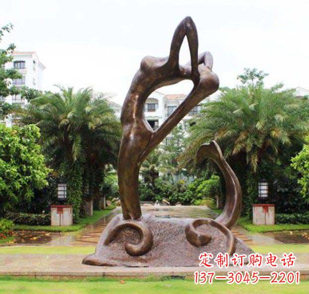 湖南艺术美感之旅——抽象美人鱼雕塑
