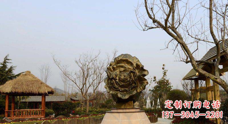 湖南公园大白菜景观铜雕
