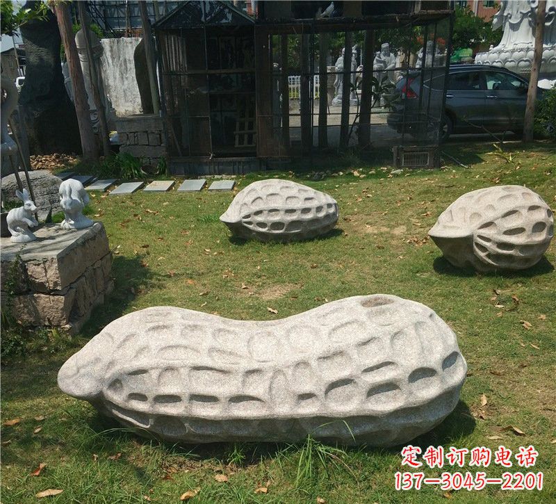 湖南精美大理石花生雕塑