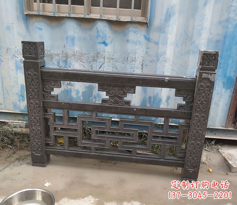 湖南集乐馆大理石栏板雕塑