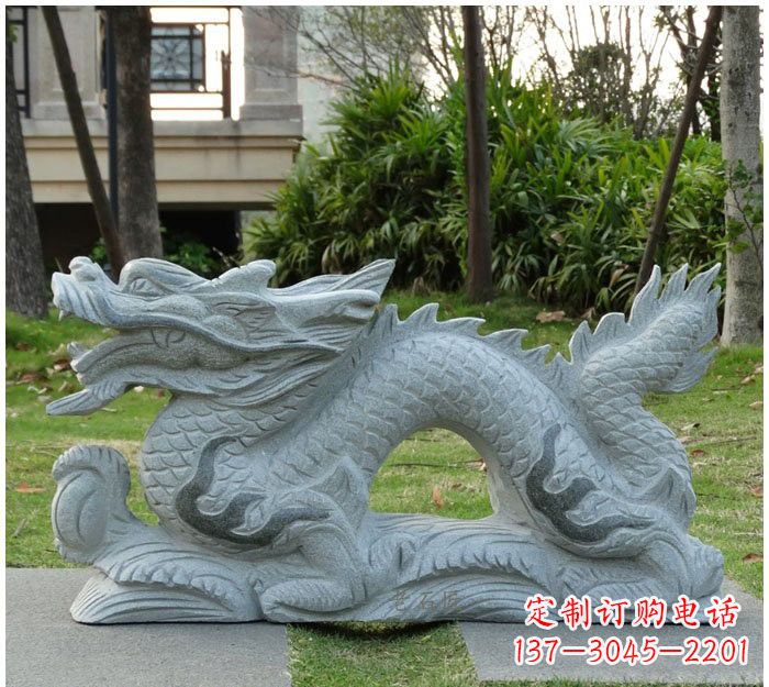 湖南精美雕刻的大理石龙雕塑