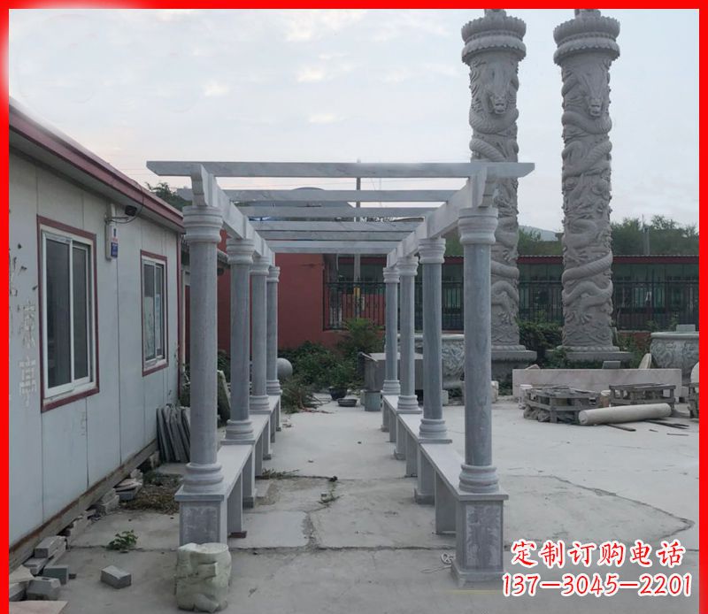 湖南公园大理石石雕长廊 (3)