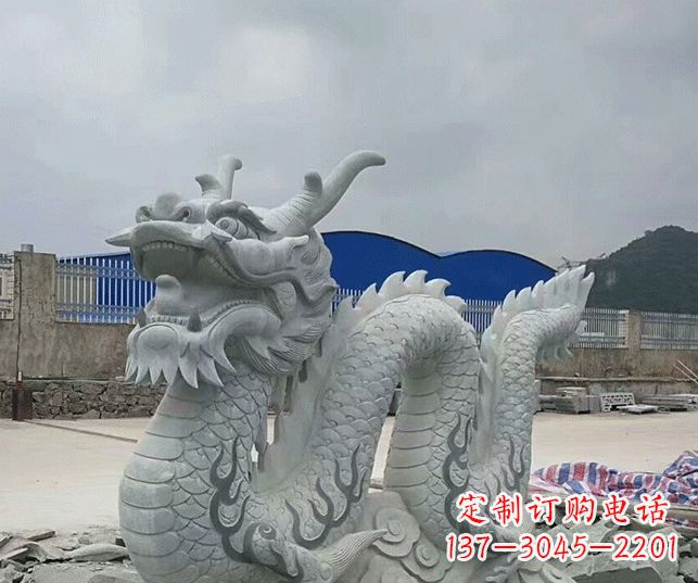 湖南大理石生肖龙景观石雕