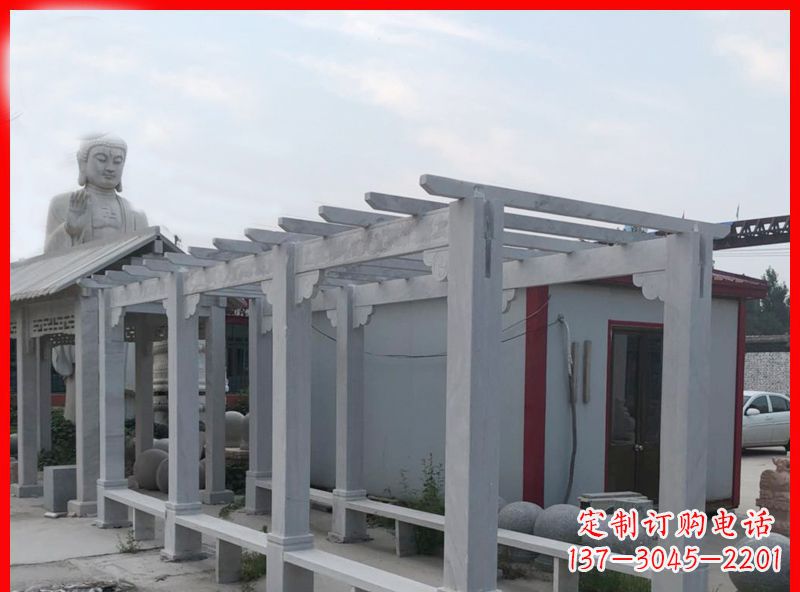 湖南公园大理石石雕长廊 (2)
