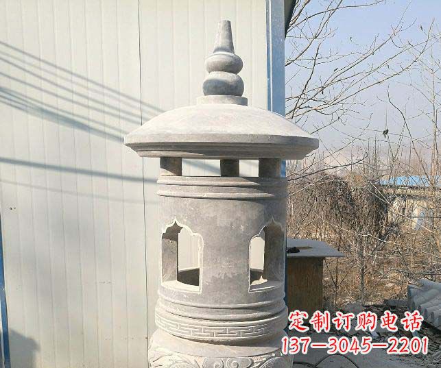 湖南公园大理石小型石灯