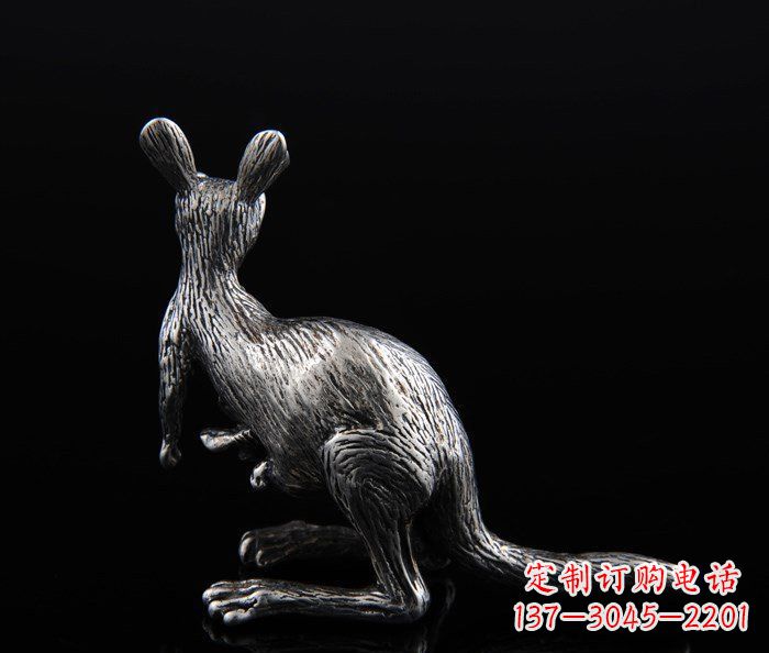 湖南精美的袋鼠铜雕
