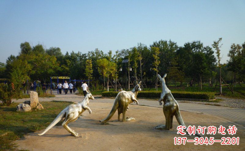 湖南高质量袋鼠铜雕